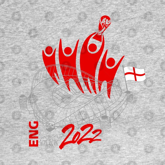 England World Cup Soccer 2022 by DesignOfNations